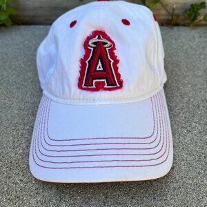 NEW ERA Anaheim Angels Baseball Hat Women's 9Twenty One Size Dad Cap White